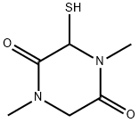 2,5-Piperazinedione,3-mercapto-1,4-dimethyl-(9CI) 结构式
