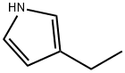 3-エチル-1H-ピロール 化学構造式
