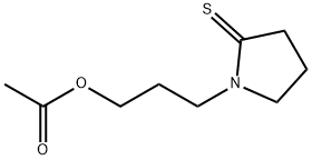 2-Pyrrolidinethione,  1-[3-(acetyloxy)propyl]- 结构式