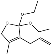 Furan, 2,2-diethoxy-2,5-dihydro-4-methyl-3-(2-propenyl)- (9CI) 结构式