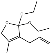 Furan, 2,2-diethoxy-2,5-dihydro-4-methyl-3-(2-propenyl)- (9CI),155108-42-2,结构式