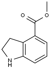 2,3-DIHYDRO-1H-INDOLE-4-CARBOXYLIC ACID METHYL ESTER HYDROCHLORIDE Struktur