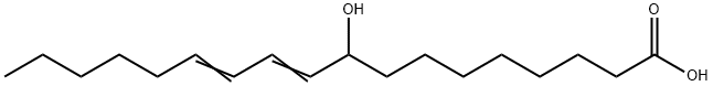 9-hydroxy-10,12-octadecadienoic acid Structure