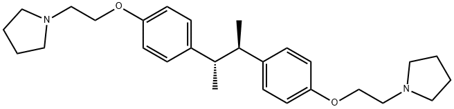 1,1'-[[(1R,2S)-1,2-Dimethylethylene]bis(p-phenyleneoxyethylene)]dipyrrolidine 结构式