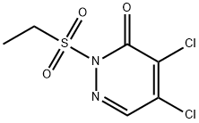 4,5-dichloro-2-ethylsulfonyl-pyridazin-3-one Structure