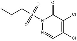4,5-dichloro-2-propylsulfonyl-pyridazin-3-one Structure