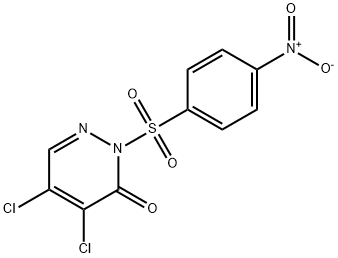 4,5-dichloro-2-(4-nitrophenyl)sulfonyl-pyridazin-3-one Structure