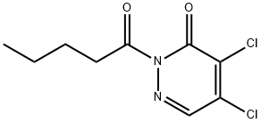 4,5-dichloro-2-pentanoyl-pyridazin-3-one Structure