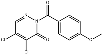 4,5-dichloro-2-(4-methoxybenzoyl)pyridazin-3-one Structure