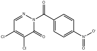 4,5-dichloro-2-(4-nitrobenzoyl)pyridazin-3-one Structure