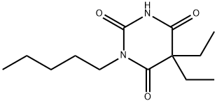 5,5-Diethyl-1-pentylbarbituric acid,15517-31-4,结构式