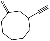 Cyclooctanone, 3-ethynyl- (9CI) Structure