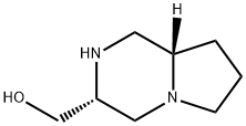 Pyrrolo[1,2-a]pyrazine-3-methanol, octahydro-, (3R-trans)- (9CI), 155225-19-7, 结构式