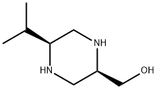 2-Piperazinemethanol,5-(1-methylethyl)-,(2R-cis)-(9CI) 结构式