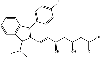 (-)-3S,5R-氟伐他汀钠盐, 155229-76-8, 结构式