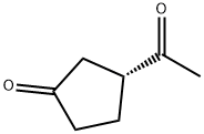 Cyclopentanone, 3-acetyl-, (R)- (9CI) Structure