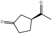 Cyclopentanone, 3-acetyl-, (3S)- (9CI) Structure