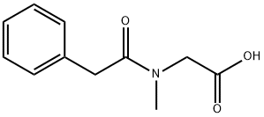 2-[Methyl(2-phenylacetyl)amino]acetic acid Structure