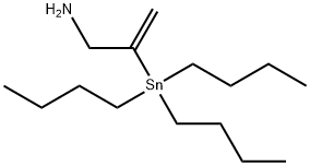 2-(Tributylstannyl)-2-propen-1-amine, 155258-22-3, 结构式