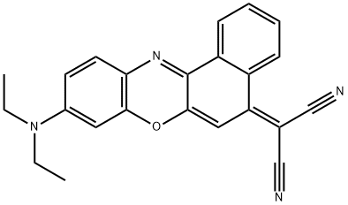 [9-(二乙胺基)-5H-苯并[A]苯并噁嗪-5-亚基]丙二腈,155262-39-8,结构式