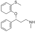 N-甲基-3-(2-(甲硫基)苯氧基)-3-苯基丙烷-1-胺, 155273-01-1, 结构式