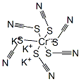 potassium hexathiocyanatochromate(III) Structure