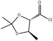 1,3-Dioxolane-4-carbonyl chloride, 2,2,5-trimethyl-, (4S,5R)- (9CI) 结构式