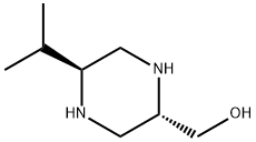 2-Piperazinemethanol,5-(1-methylethyl)-,(2S-trans)-(9CI) 结构式