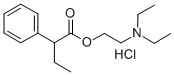 2-(diethylamino)ethyl 2-phenylbutyrate hydrochloride Struktur