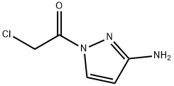 1H-Pyrazol-3-amine, 1-(chloroacetyl)- (9CI) 结构式