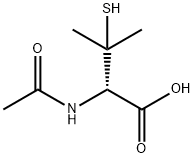 N-ACETYL-3-MERCAPTO-D-VALINE Struktur
