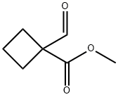 Cyclobutanecarboxylic acid, 1-formyl-, methyl ester (9CI) 结构式