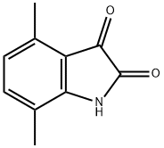 4,7-二甲基吲哚啉-2,3-二酮, 15540-90-6, 结构式
