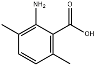2-アミノ-3,6-ジメチル安息香酸 化学構造式
