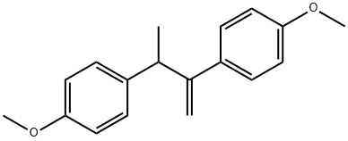1,1'-(1-メチル-2-メチレン-1,2-エタンジイル)ビス(4-メトキシベンゼン) 化学構造式