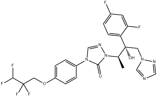 2-(2-(2,4-Difluorophenyl)-2-hydroxy-1-methyl-3-(1H-1,2,4-triazol-1-yl)propyl)-4-(4-(2,2,3,3- tetrafluoropropoxy)phenyl)- 3(2H,4H)-1,2,4-triazolone|化合物 T28914