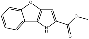 METHYL1H-BENZO[4,5]FURO[3,2-B]PYRROLE-2-CARBOXYLATE 结构式