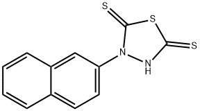 3-(Naphthalen-2-yl)-1,3,4-thiadiazolidine-2,5-dithione,15546-36-8,结构式