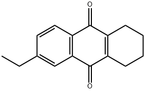 6-ethyl-1,2,3,4-tetrahydroanthraquinone Struktur