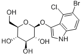 5-溴-4-氯-3-吲哚基-beta-D-吡喃葡糖苷, 15548-60-4, 结构式
