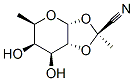 alpha-D-Galactopyranoside, 1,2-O-(1-cyanoethylidene)-6-deoxy-, (S)- (9CI) 结构式