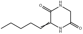 2,5-Piperazinedione,3-pentylidene-(9CI) Structure