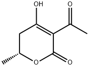 2H-Pyran-2-one, 3-acetyl-5,6-dihydro-4-hydroxy-6-methyl-, (R)- (9CI),155553-70-1,结构式