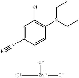 3-chloro-4-(diethylamino)benzenediazonium trichlorozincate,15557-00-3,结构式