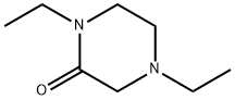 1,4-ジエチルピペラジン-2-オン 化学構造式