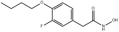 2-(4-Butoxy-3-fluorophenyl)acetohydroxamic acid 结构式