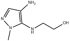 Ethanol,  2-[(4-amino-1-methyl-1H-pyrazol-5-yl)amino]- 化学構造式