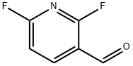 2,6-ジフルオロピリジン-3-カルボキシアルデヒド 化学構造式