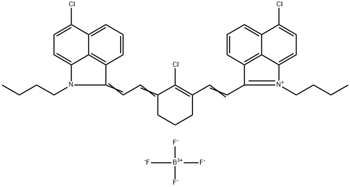 1-BUTYL-2-[2-[3-[(1-BUTYL-6-CHLOROBENZ[CD]INDOL-2(1H)-YLIDENE)ETHYLIDENE]-2-CHLORO-1-CYCLOHEXEN-1-YL]ETHENYL]-6-CHLOROBENZ[CD]INDOLIUM TETRAFLUOROBORATE|IR-1048 四氟硼酸盐