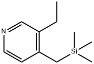 Pyridine, 3-ethyl-4-[(trimethylsilyl)methyl]- (9CI),155620-77-2,结构式